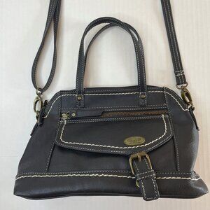 B.O.C. BOC Handbag Purse Adjustable Shoulder Top Handle Black Pockets Crossbody